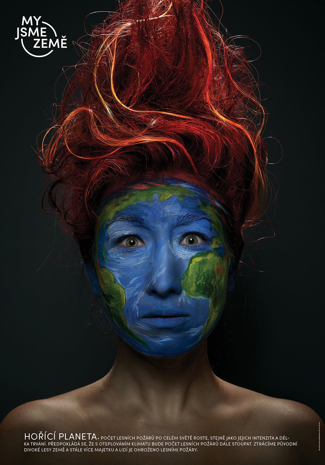 Radoslava Boor: Hořící planeta z cyklu We Are Earth (2023)